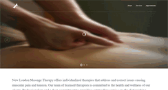 Desktop Screenshot of newlondonmassagetherapy.com