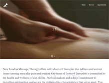 Tablet Screenshot of newlondonmassagetherapy.com